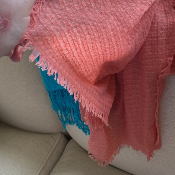 Three fabric scarves. Never worn. Lightweight and soft. - Picture 7 of 8